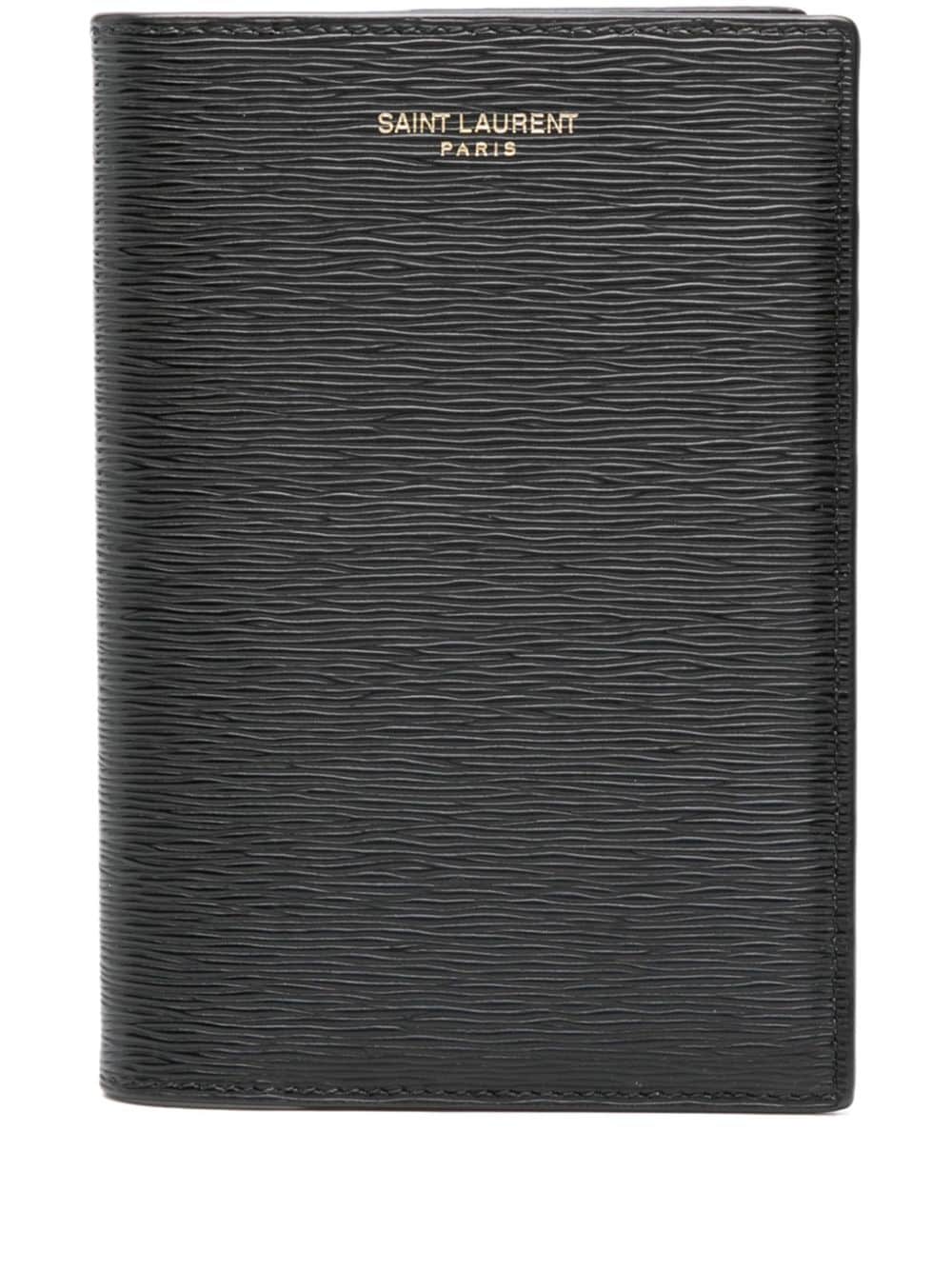 Saint Laurent logo-print leather wallet - Black von Saint Laurent