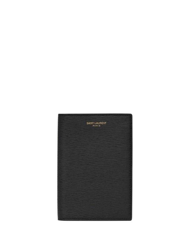 Saint Laurent logo-print leather wallet - Black von Saint Laurent