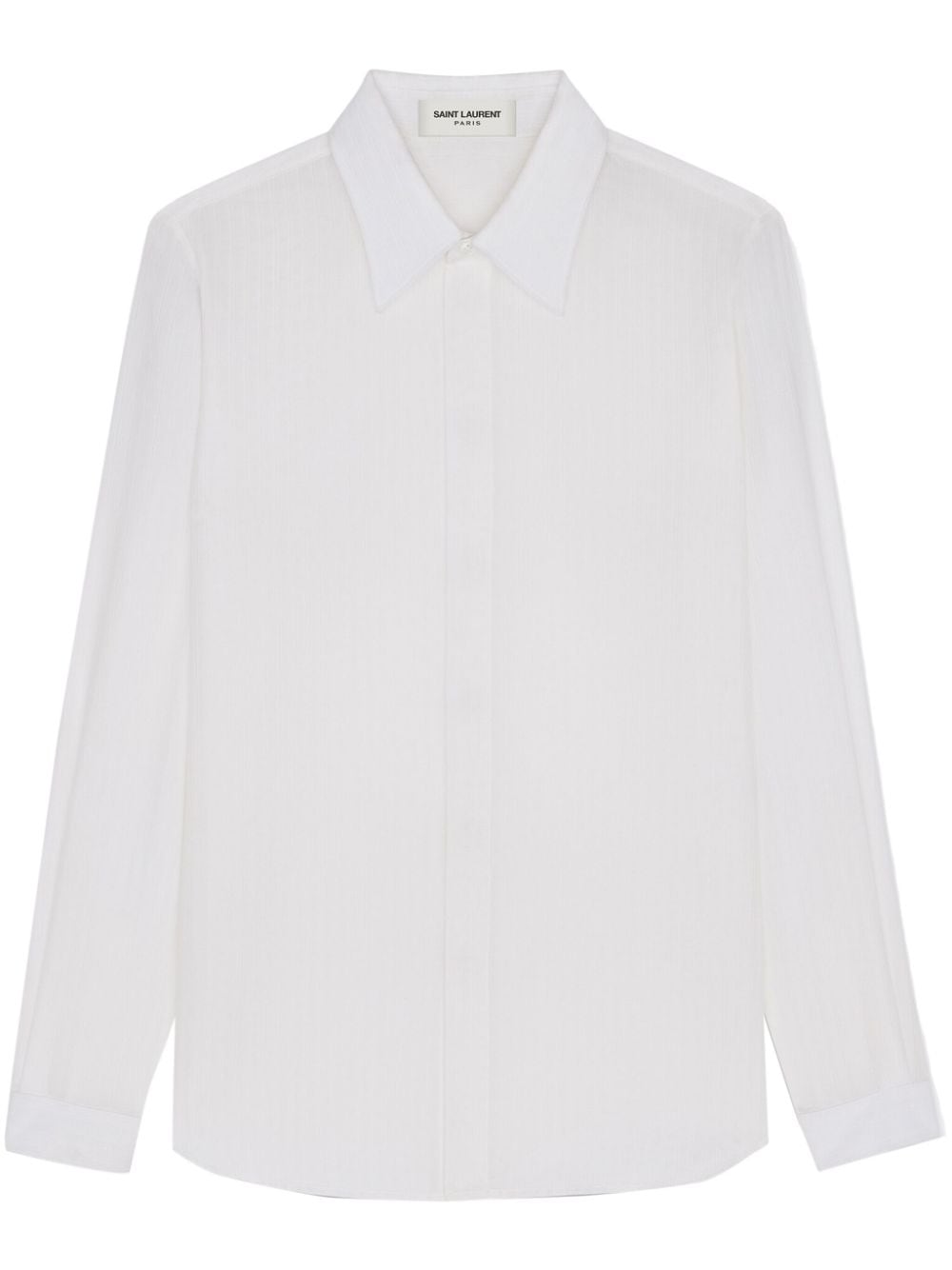 Saint Laurent long-sleeve classic shirt - White von Saint Laurent