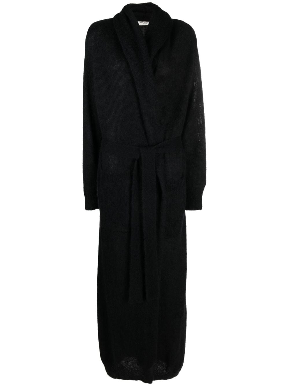 Saint Laurent long-sleeve maxi cardigan - Black von Saint Laurent