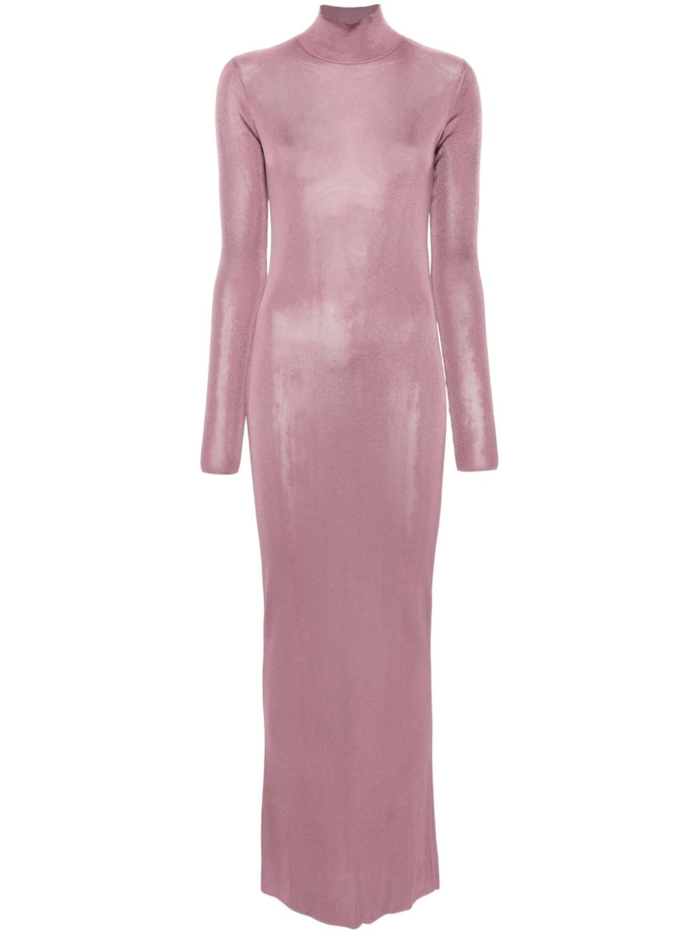 Saint Laurent long-sleeve maxi dress - Pink von Saint Laurent