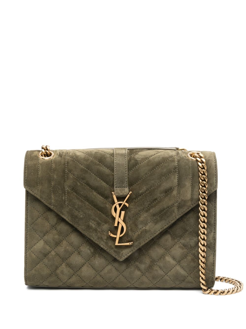 Saint Laurent medium Cassandra quilted shoulder bag - Green von Saint Laurent