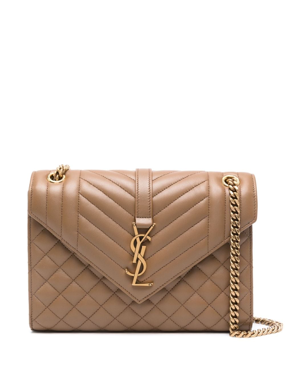 Saint Laurent medium Envelope shoulder bag - Brown von Saint Laurent