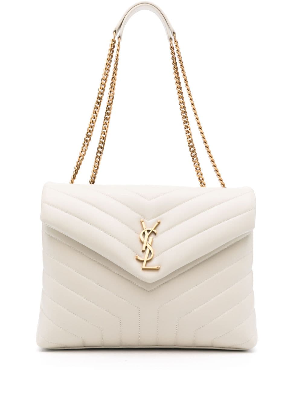 Saint Laurent medium Loulou quilted shoulder bag - Neutrals von Saint Laurent