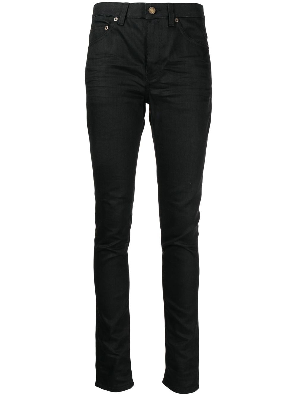 Saint Laurent mid-rise skinny jeans - Black von Saint Laurent