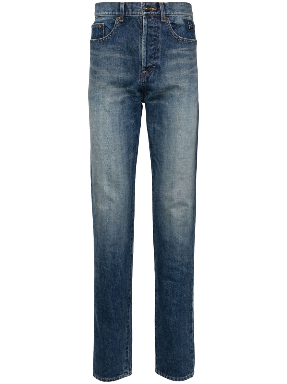 Saint Laurent mid-rise skinny jeans - Blue von Saint Laurent