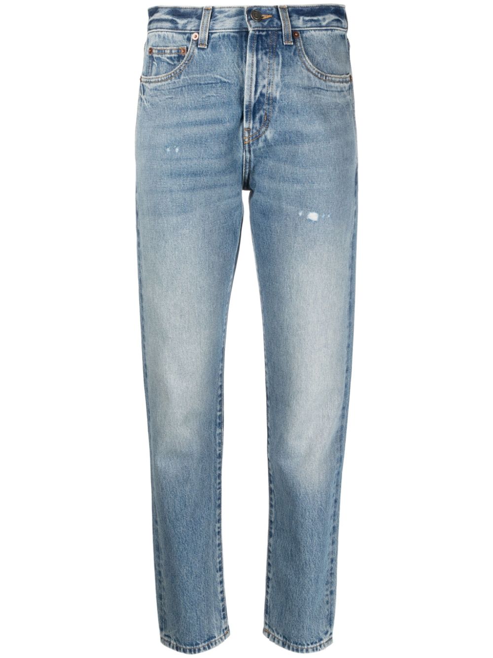 Saint Laurent mid-rise tapered-leg jeans - Blue von Saint Laurent