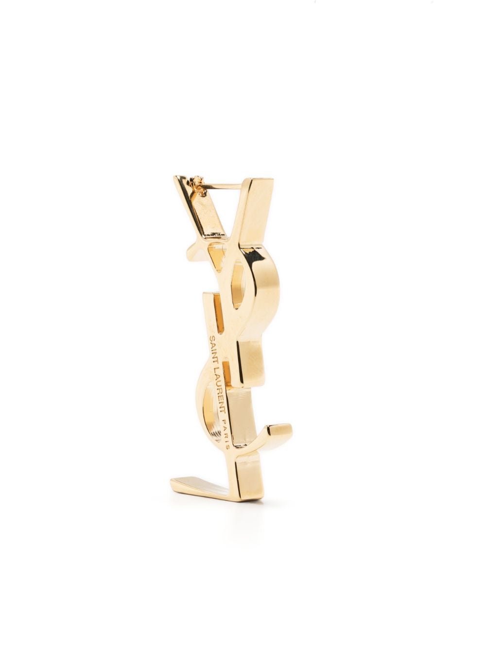 Saint Laurent monogram-lettering earring - Gold von Saint Laurent