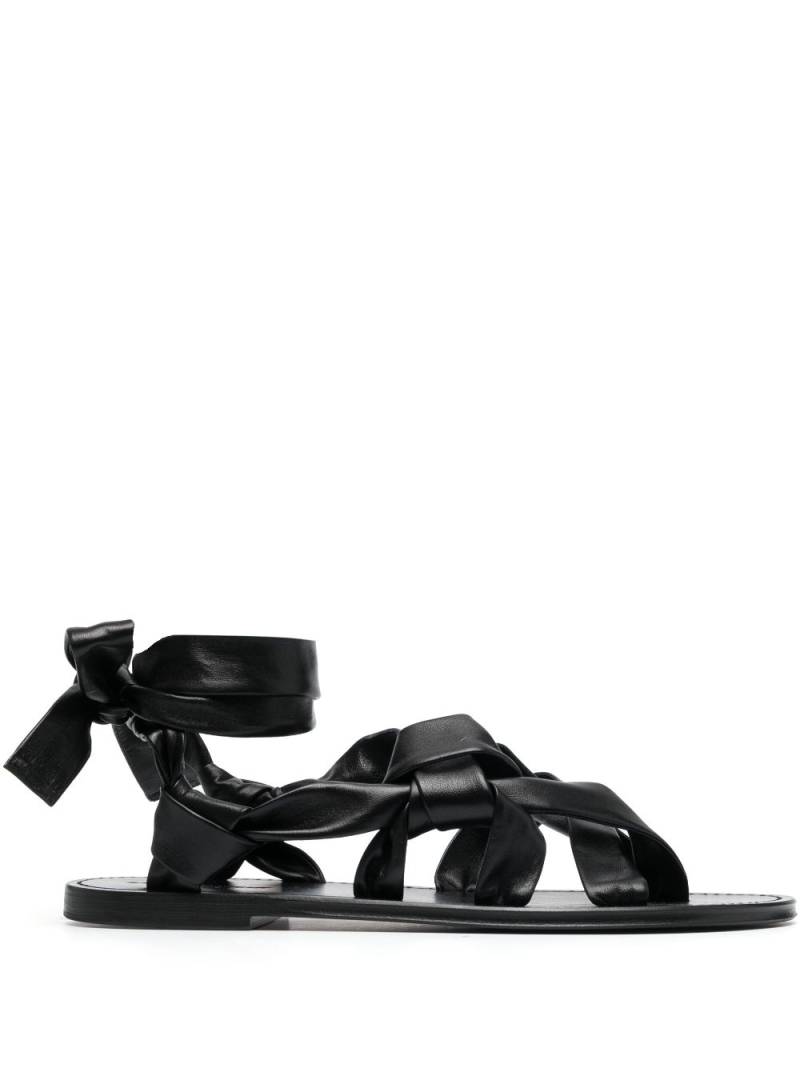 Saint Laurent open-toe strap-detail sandals - Black von Saint Laurent