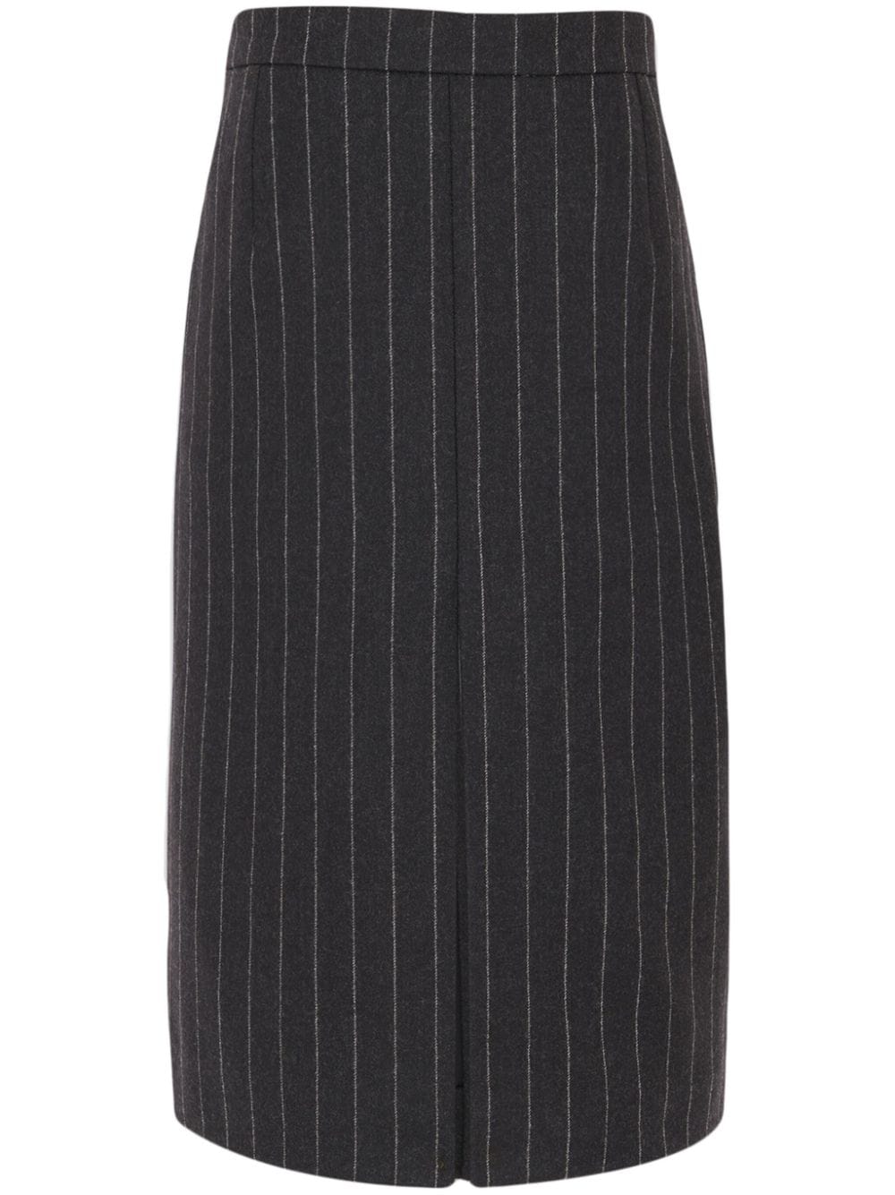 Saint Laurent pinstriped pencil skirt - Grey von Saint Laurent