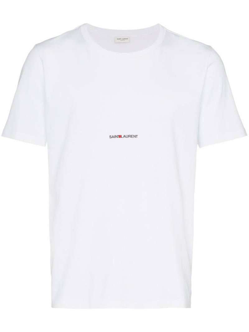 Saint Laurent logo print T-shirt - White von Saint Laurent