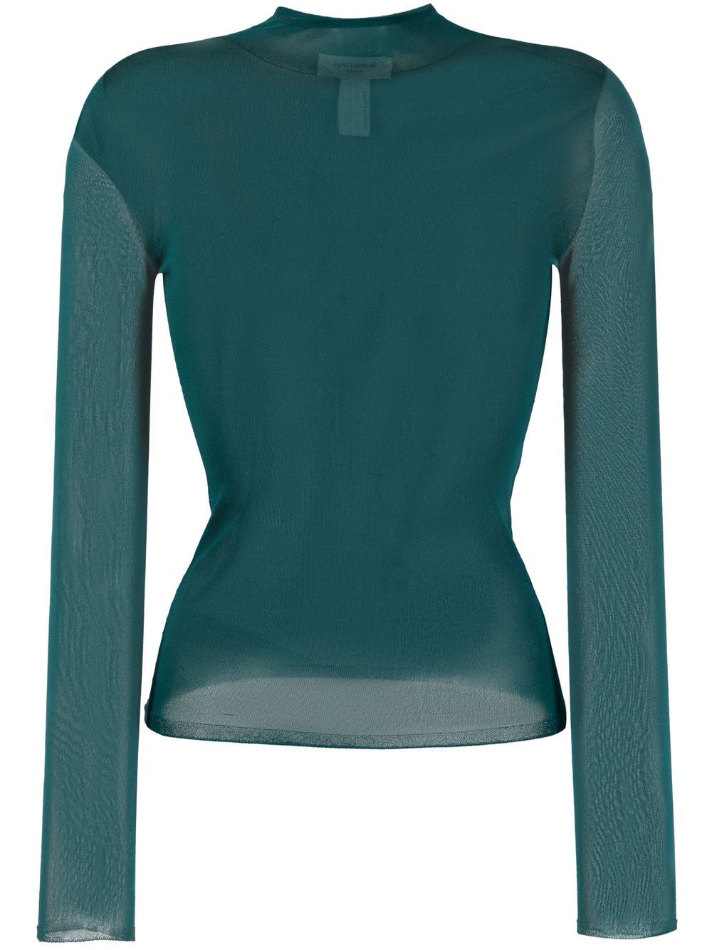 Saint Laurent semi-sheer knitted top - Green von Saint Laurent