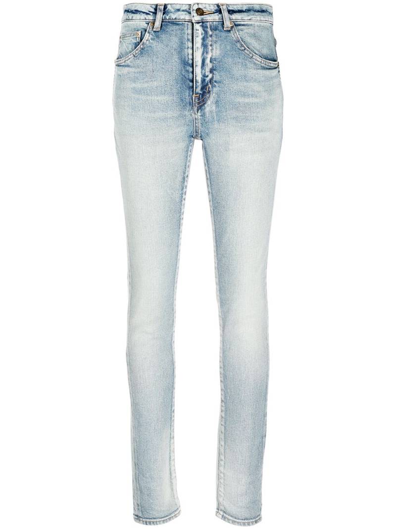 Saint Laurent skinny fit low rise jeans - Blue von Saint Laurent