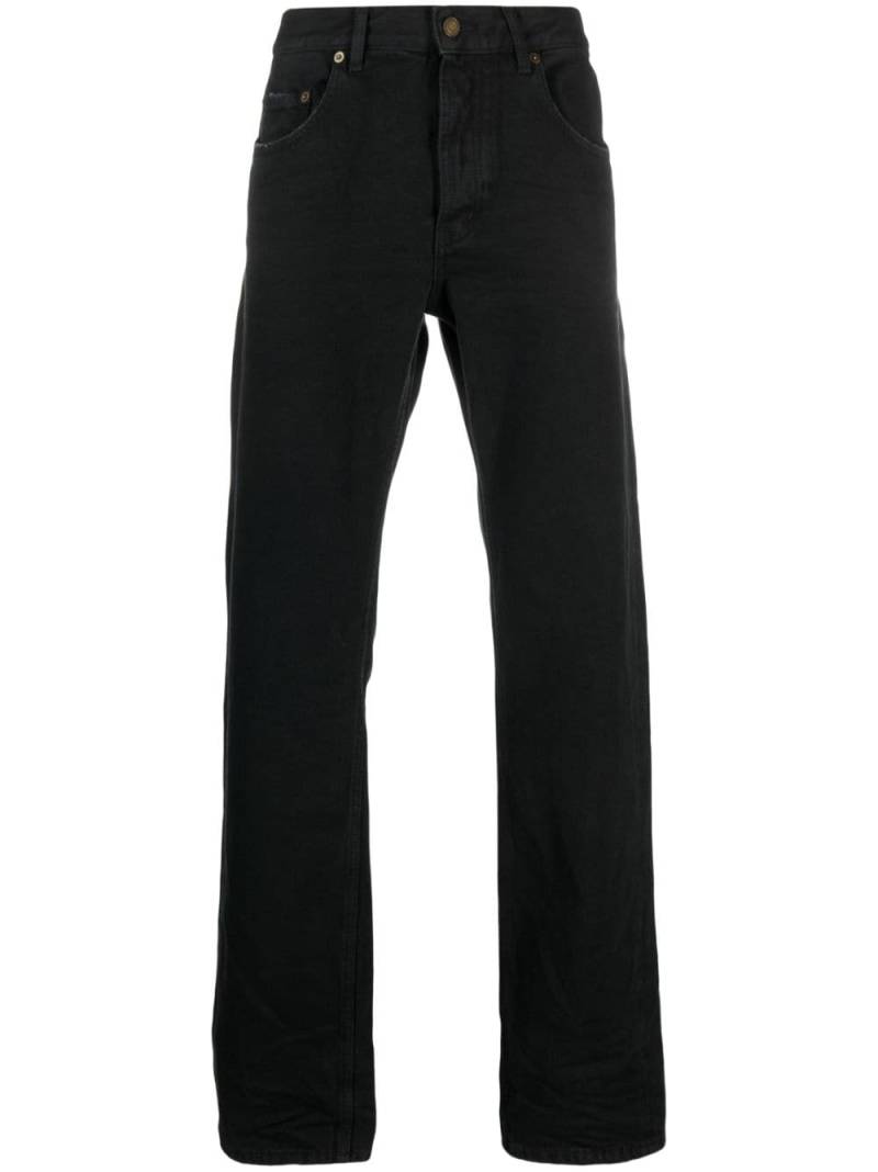 Saint Laurent slim-cut cotton jeans - Black von Saint Laurent
