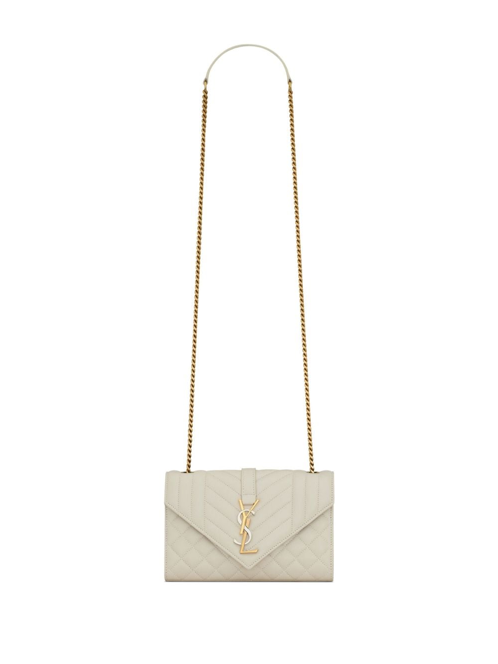 Saint Laurent small Envelope shoulder bag - White von Saint Laurent