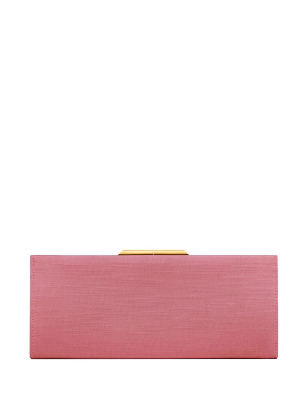 Saint Laurent small Midnight satin clutch - Pink von Saint Laurent