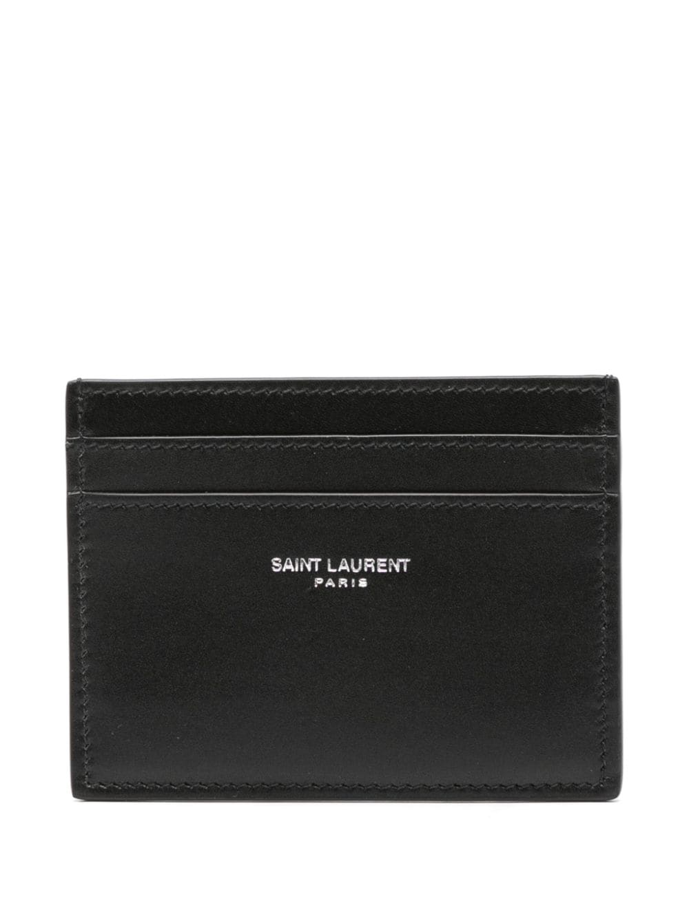 Saint Laurent square logo print cardholder - Black von Saint Laurent