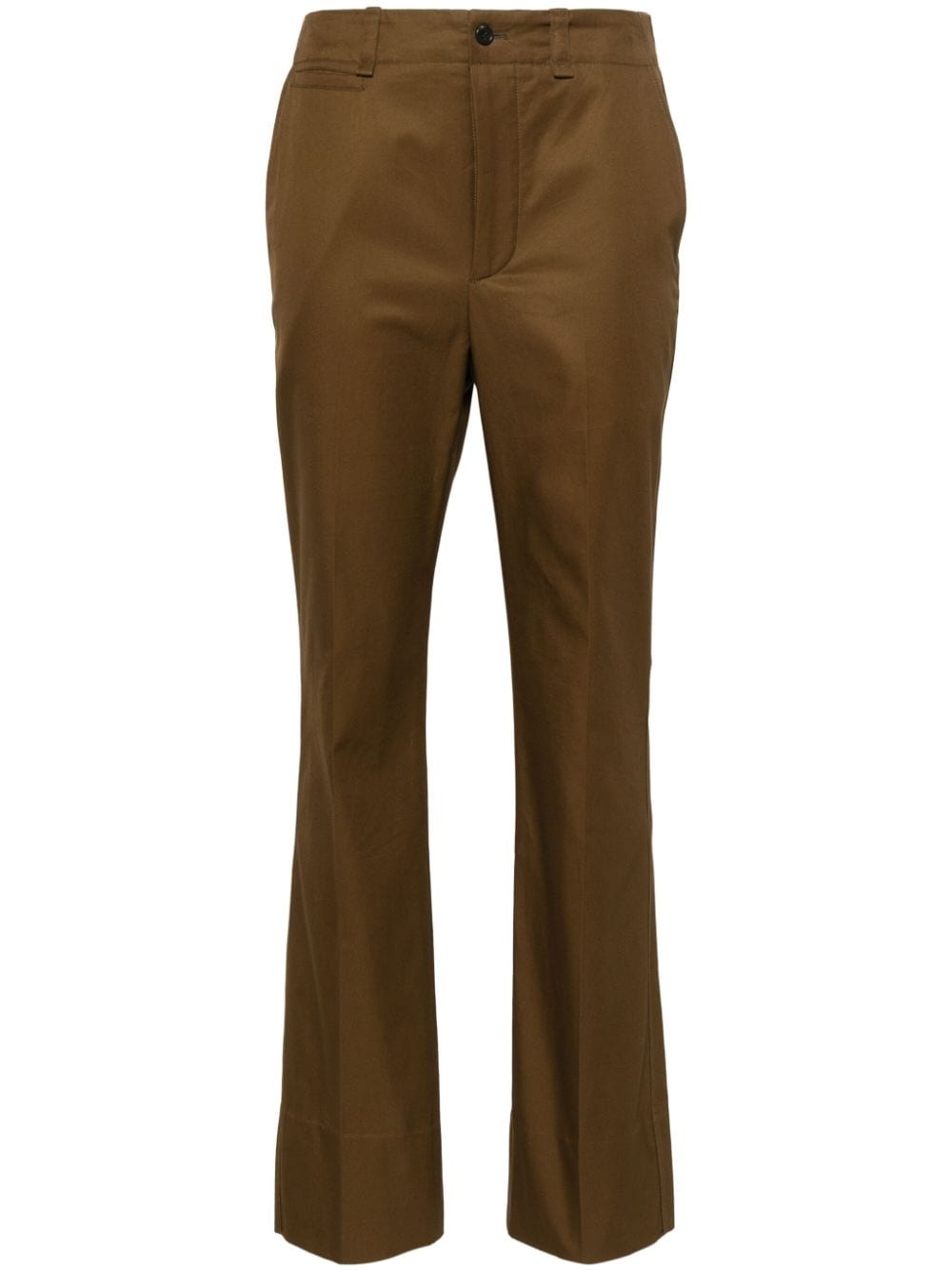 Saint Laurent straight-leg cotton trousers - Brown von Saint Laurent