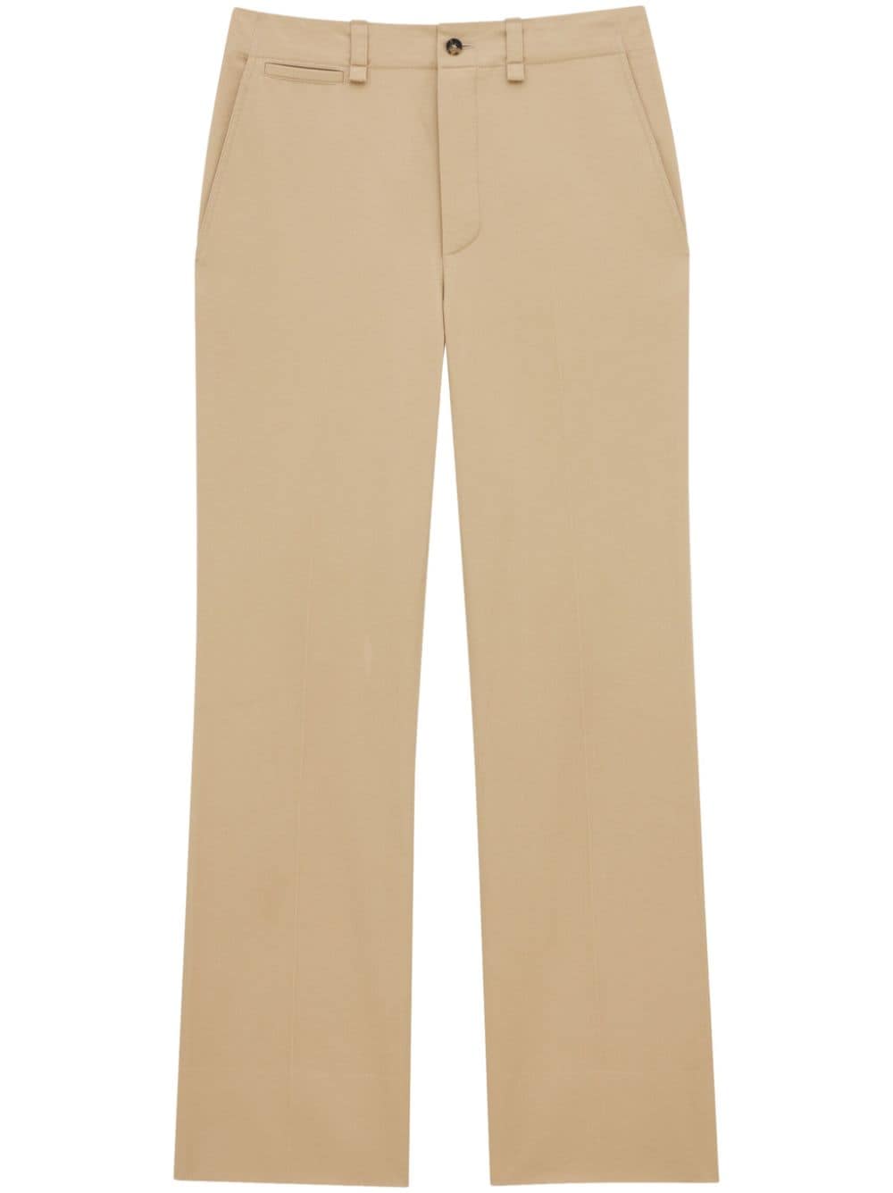 Saint Laurent straight-leg cotton trousers - Neutrals von Saint Laurent