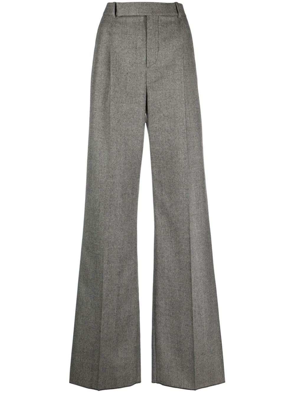 Saint Laurent straight-leg wool trousers - Grey von Saint Laurent
