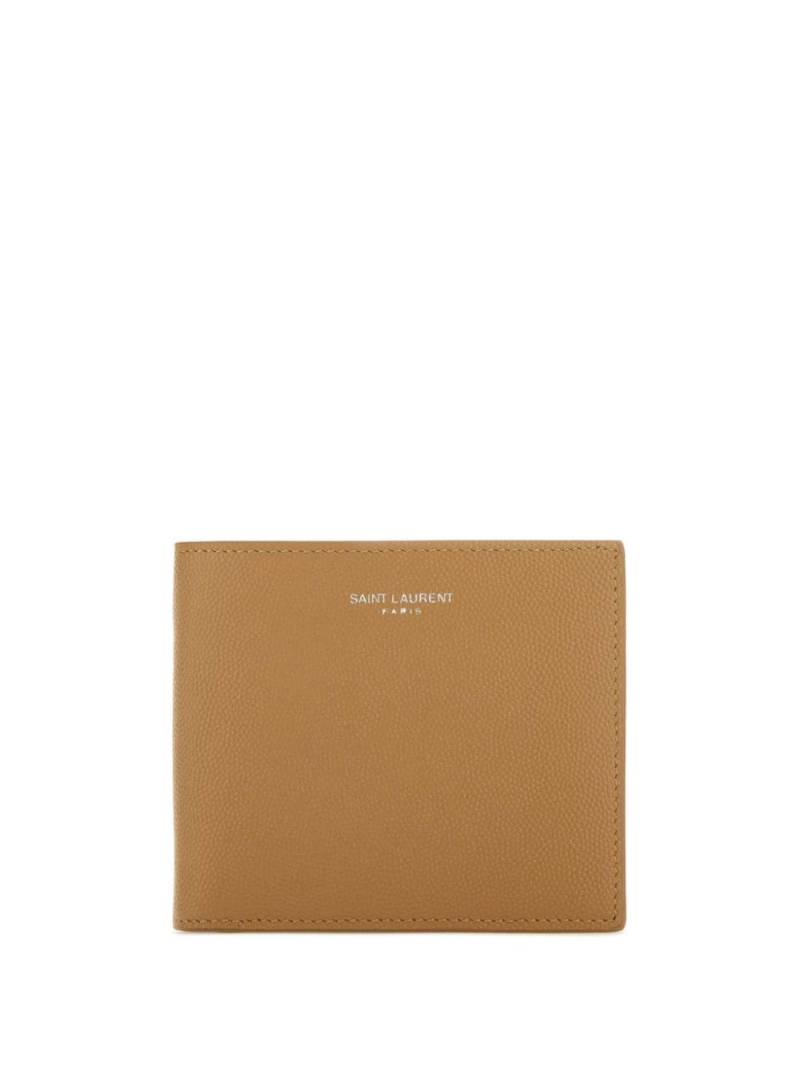 Saint Laurent textured leather wallet - Brown von Saint Laurent