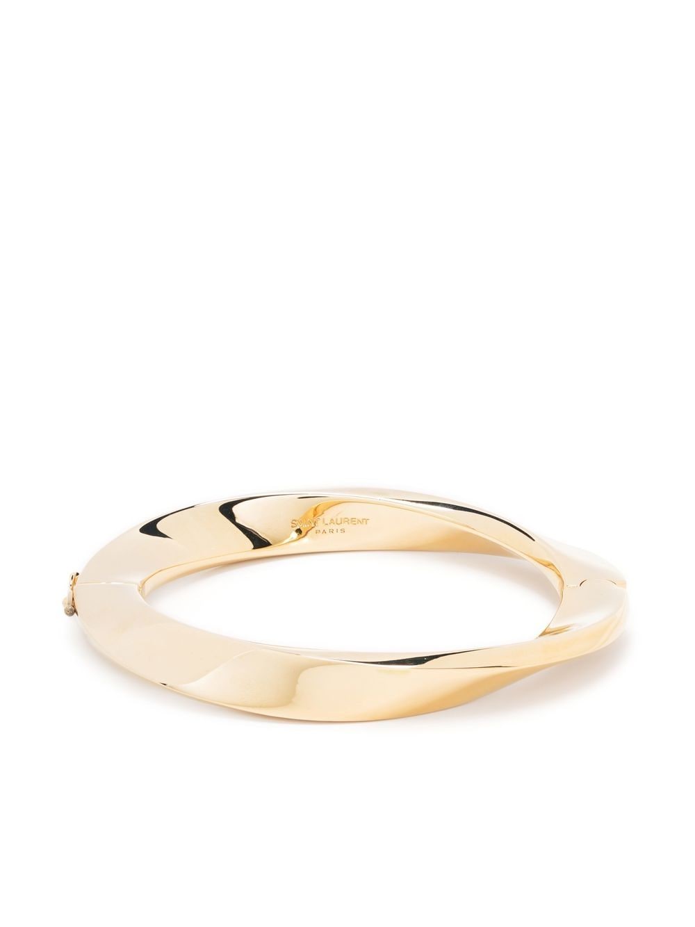 Saint Laurent twisted bangle bracelet - Gold von Saint Laurent