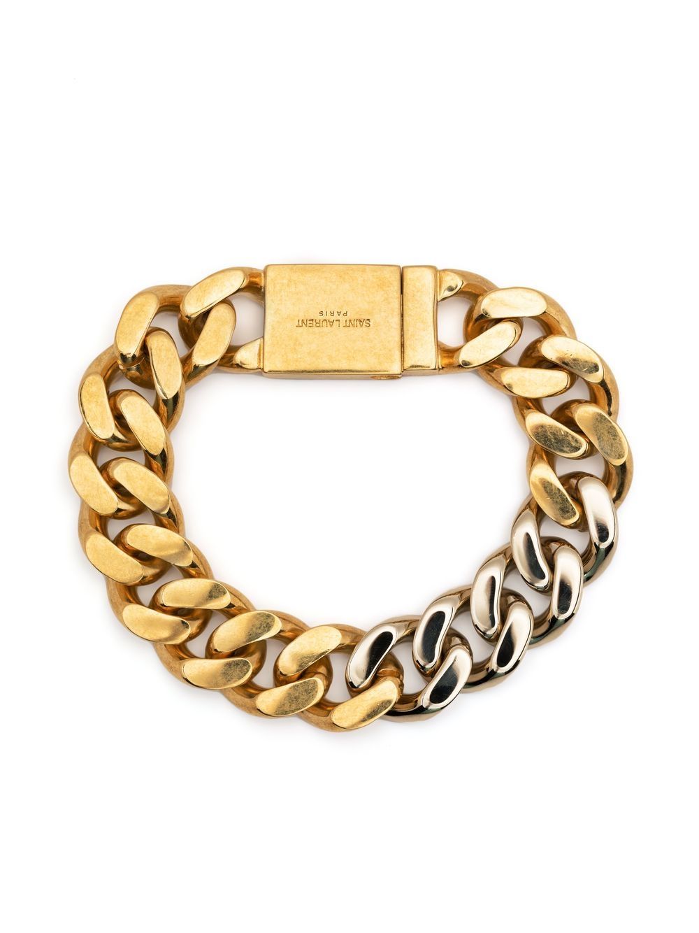 Saint Laurent two-tone chain-link bracelet - Gold von Saint Laurent