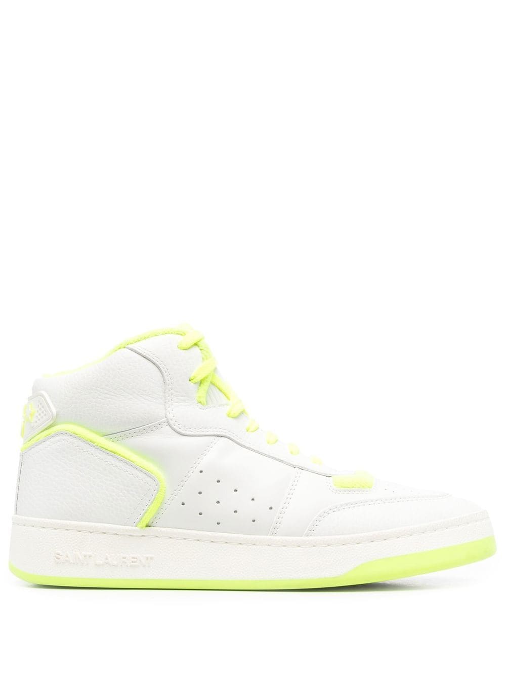 Saint Laurent two-tone high-top sneakers - White von Saint Laurent