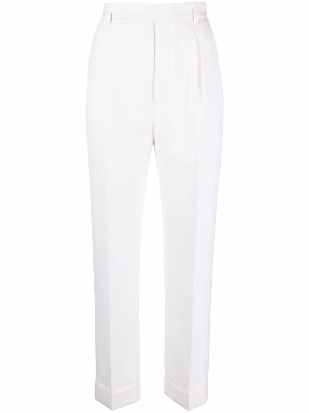 Saint Laurent wool tailored trousers - White von Saint Laurent