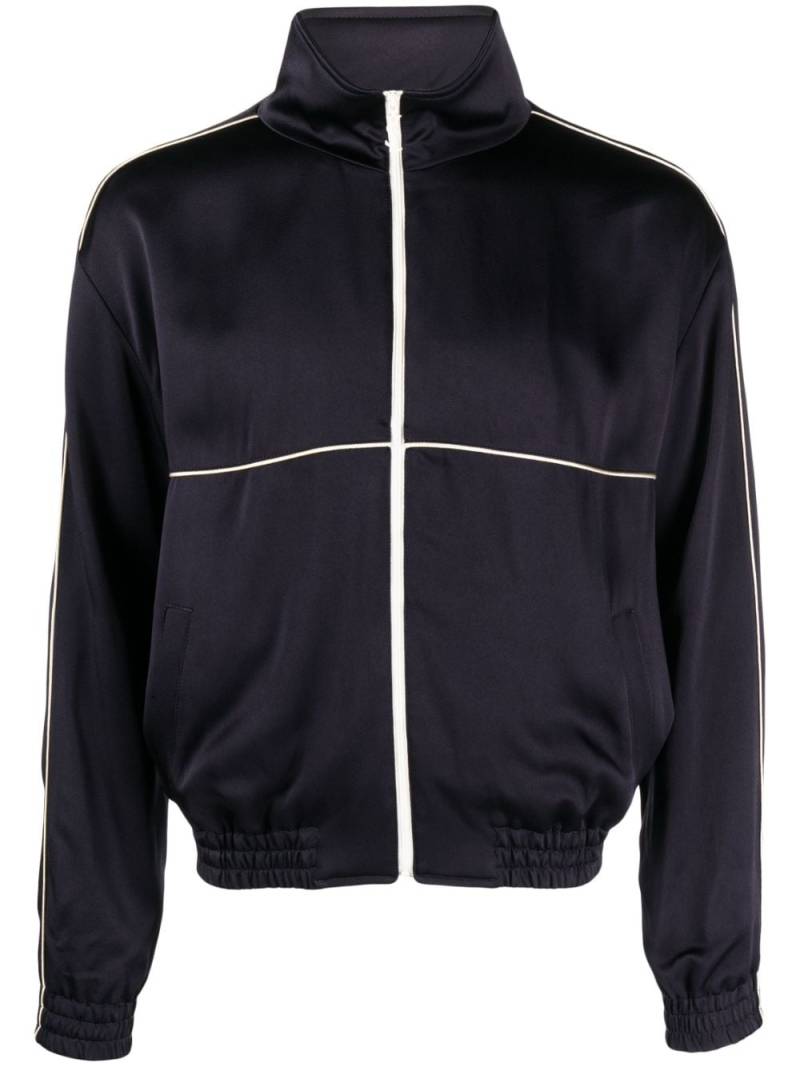 Saint Laurent zipped-up bomber jacket - Blue von Saint Laurent