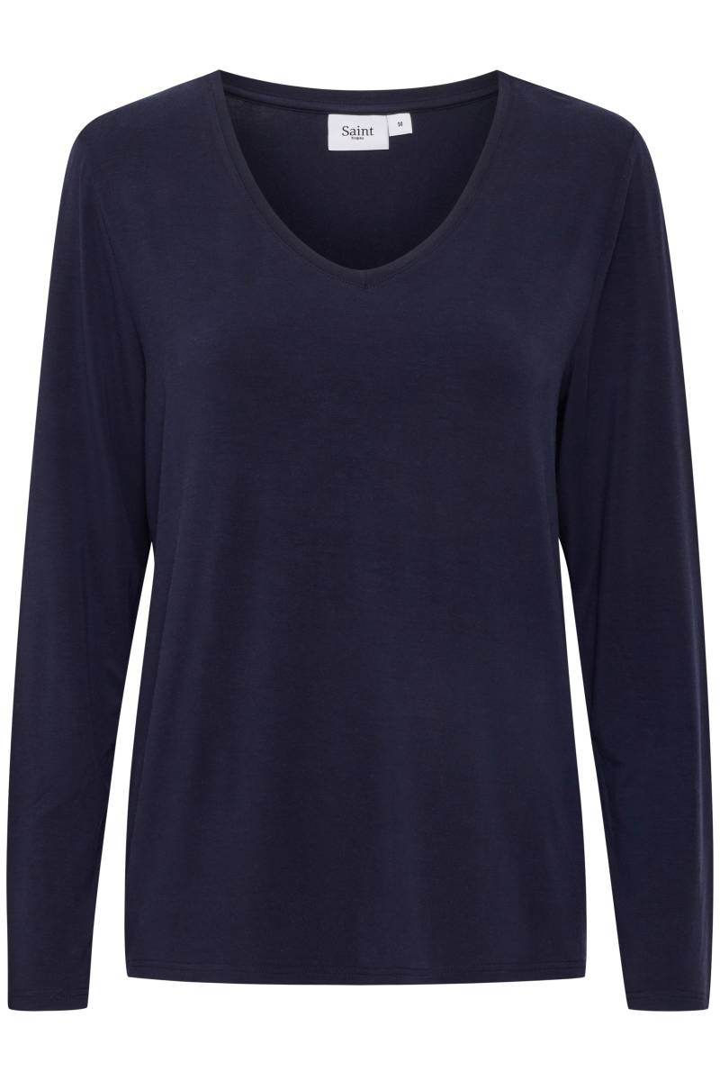 Saint Tropez Klassische Bluse »AdeliaSZ V-N LS Blouse« von Saint Tropez