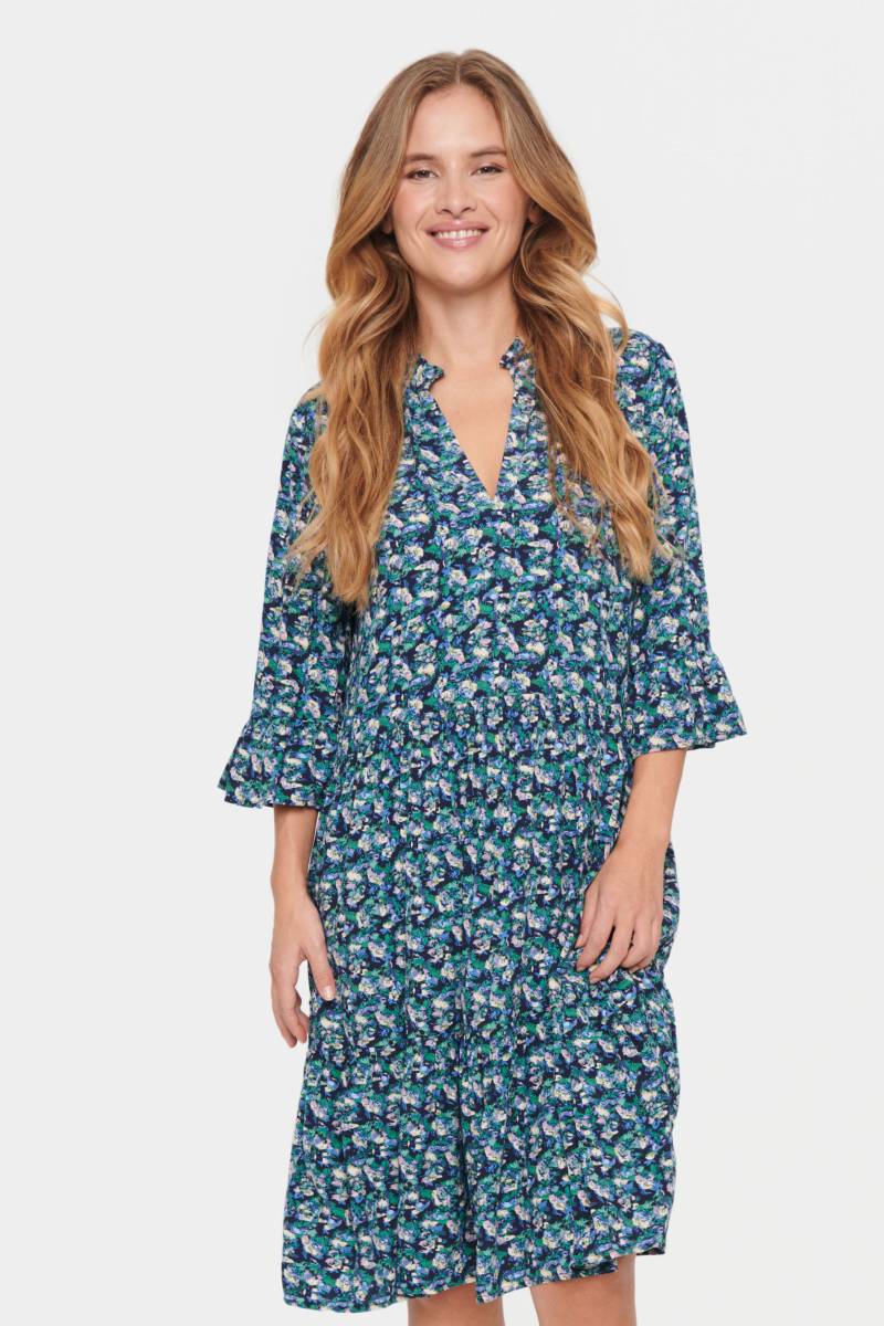 Saint Tropez Blusenkleid »EdaSZ Dress«, mit Volant und 3/4 Ärmel von Saint Tropez