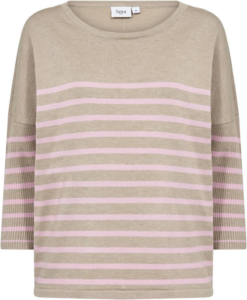 Saint Tropez Strickpullover »MilaSZ R-neck Stripe« von Saint Tropez