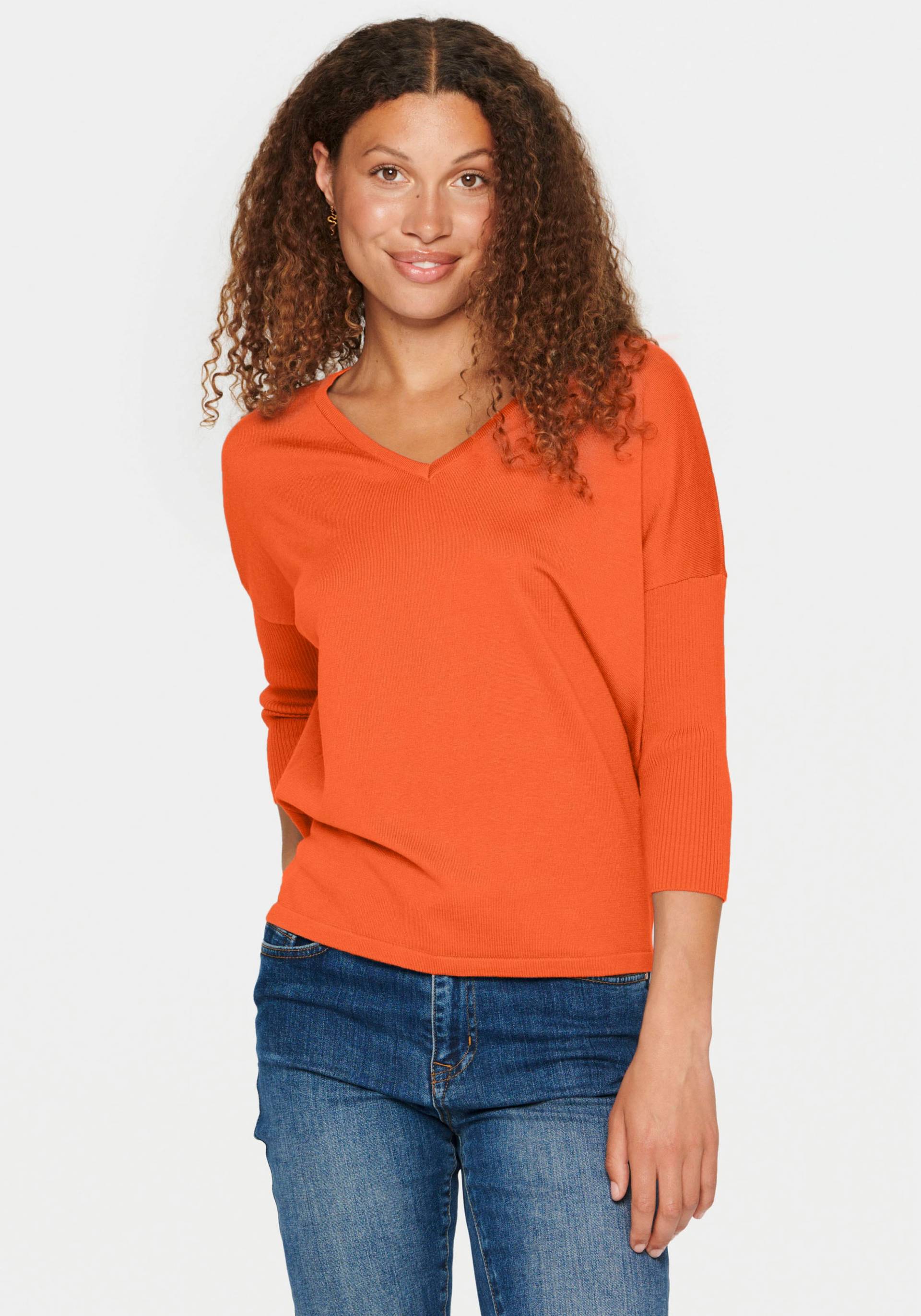 Saint Tropez V-Ausschnitt-Pullover »MilaSZ V-N Pullover« von Saint Tropez