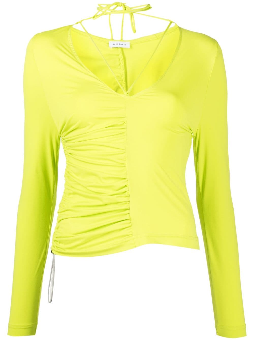 Saks Potts Buta ruched top - Yellow von Saks Potts