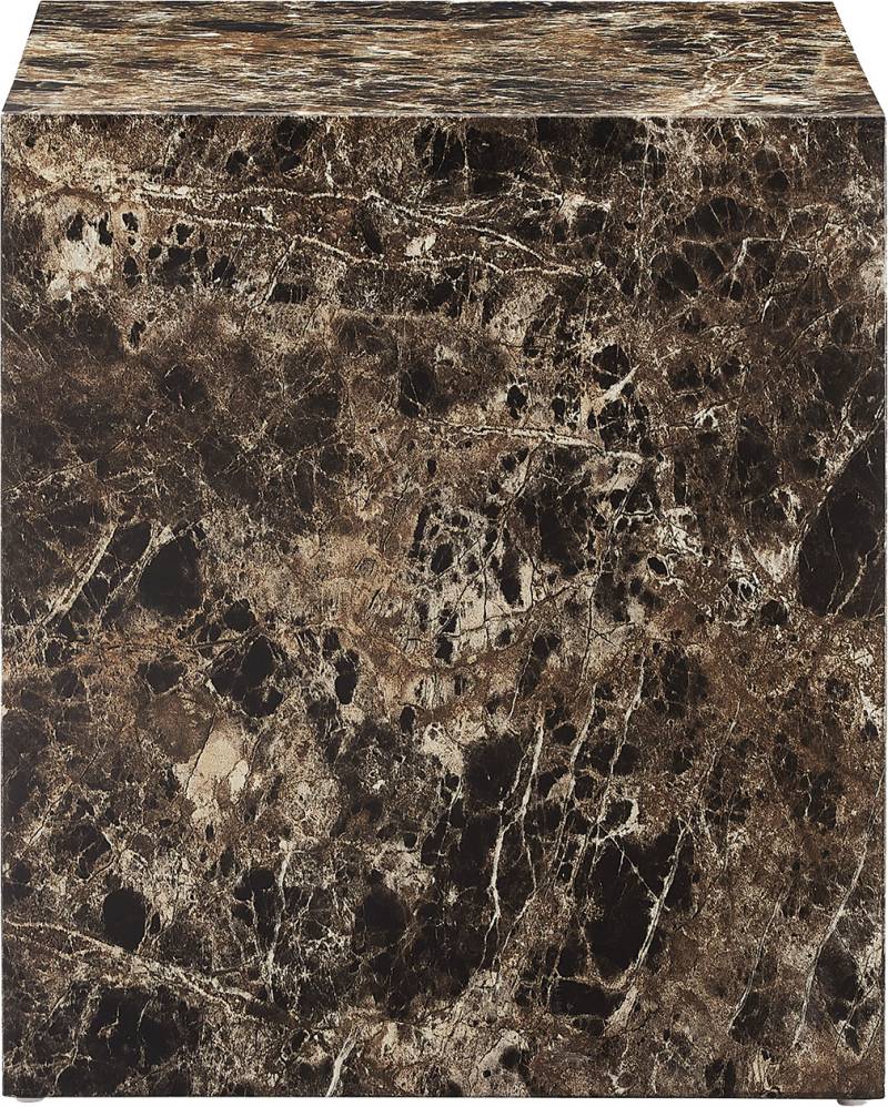 SalesFever Beistelltisch, quadratisch 45x45 cm, in Marmoroptik foliert von SalesFever