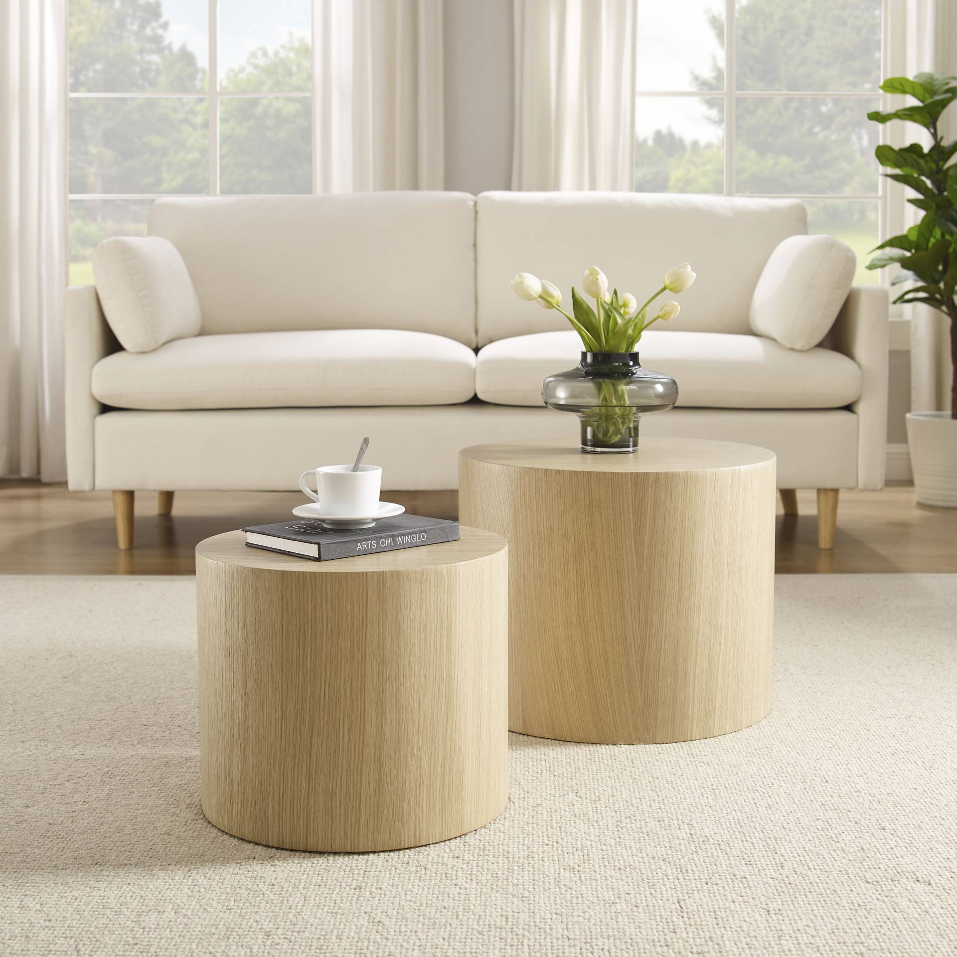 SalesFever Couchtisch, (2 St.), mit Holzfurnier von SalesFever