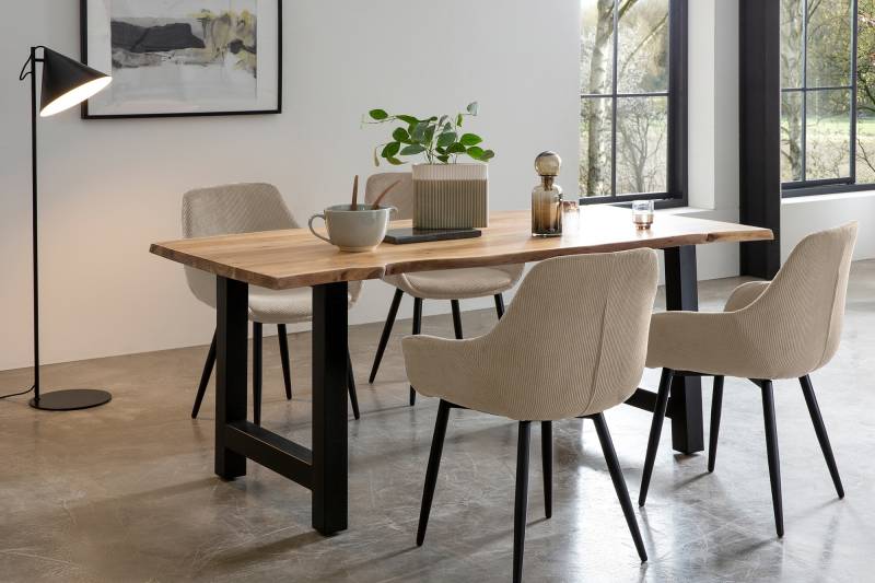 SalesFever Essgruppe, (Set, 5 tlg.), Massivholz geölt und zweifach gewachst von SalesFever