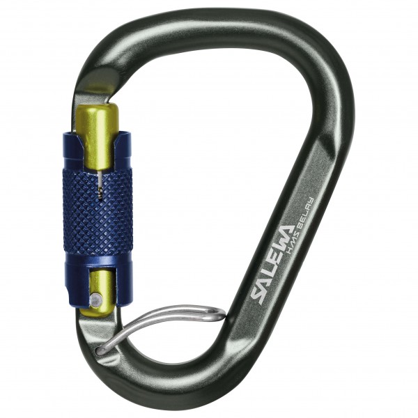 Salewa - Belay Twist Lock Karabiner - HMS-Karabiner Gr One Size grau von Salewa