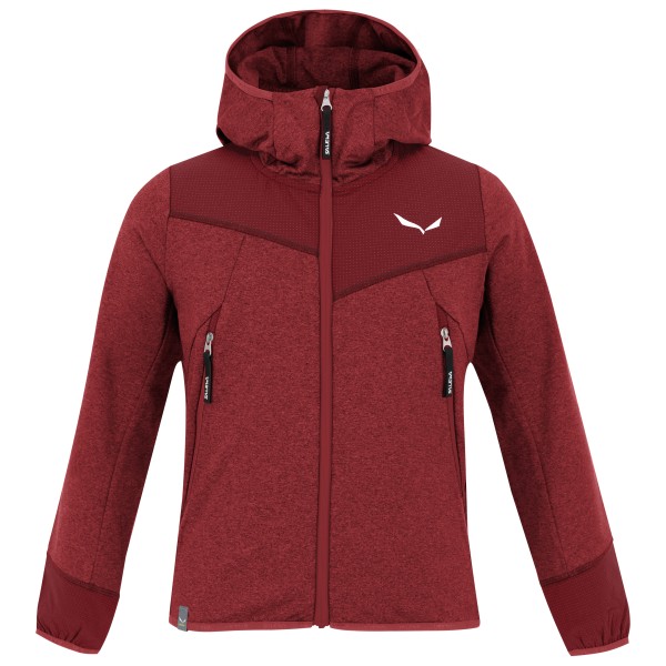 Salewa - Kid's Agner Melange PolarLite Full Zip Hoody - Fleecejacke Gr 104 rot Salewa - Kid's Agner Melange PolarLite Full Zip Hoody - Fleecejacke Gr 104 rot von Salewa