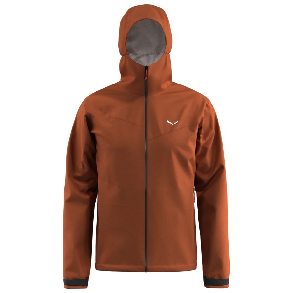 Salewa - Puez Aqua 4 PowerTex 2.5L Jacket - Regenjacke Gr 46 braun von Salewa