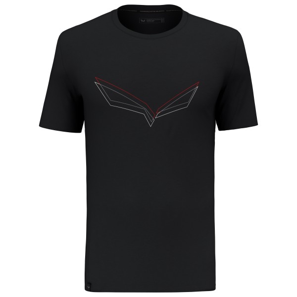 Salewa - Pure Eagle Frame Dry T-Shirt - Funktionsshirt Gr 48 schwarz von Salewa