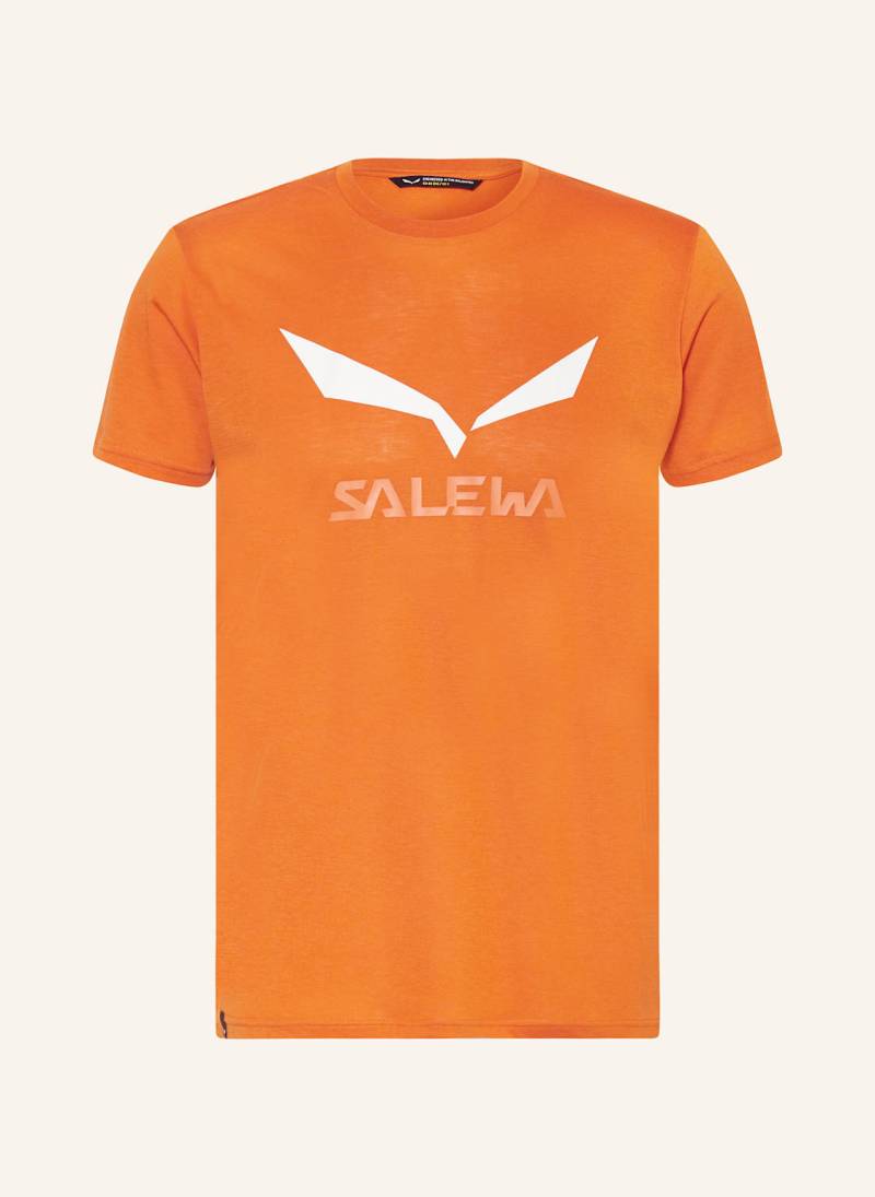 Salewa T-Shirt Solidlogo Dri-Release® orange von Salewa
