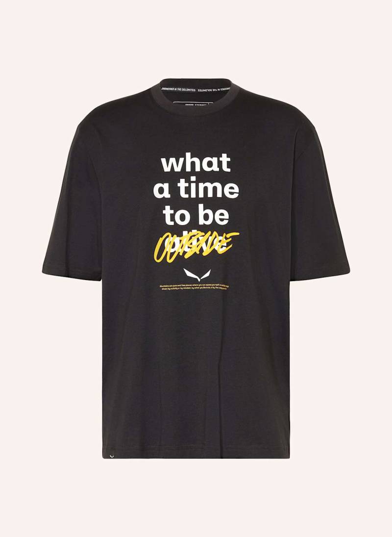 Salewa T-Shirts Eagle Outside schwarz von Salewa