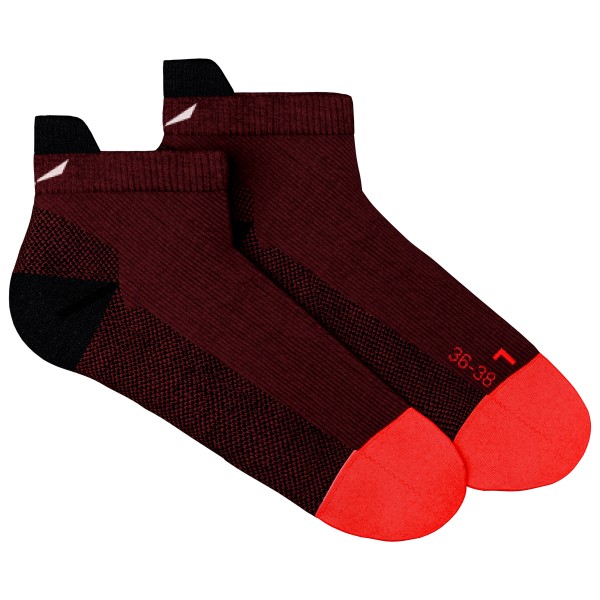 Salewa - Women's MTN TRN All Mountain Low Sock - Wandersocken Gr 36-38 rot von Salewa