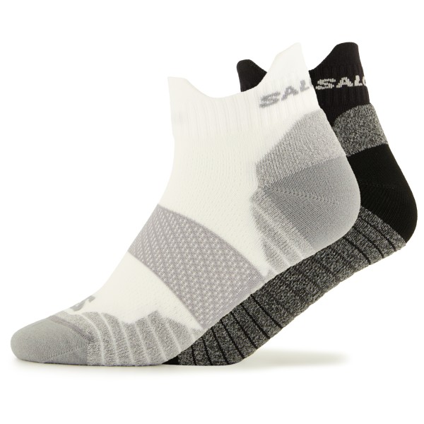 Salomon - Aero Ankle 2-Pack - Laufsocken Gr 42-44 schwarz/grau von Salomon