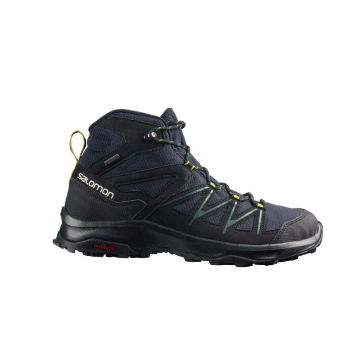 Salomon Daintree Mid GTX Outdoorschuh für Herren, schwarz-blau, 45 von Salomon