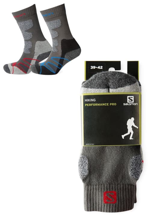 Salomon Doppelpack Hiking Performance Pro Socken schwarz von Salomon