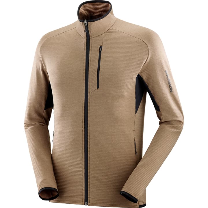 Salomon Essential Lightwarm FZ Fleecejacke schlamm von Salomon