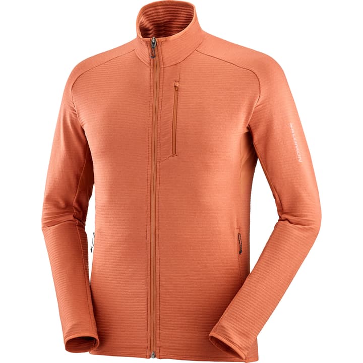 Salomon Essential Lightwarm FZ Fleecejacke terra-cotta von Salomon